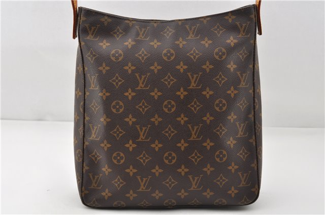 Authentic Louis Vuitton Monogram Looping GM Shoulder Bag M51145 LV 7809E