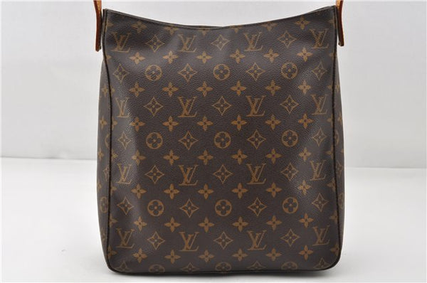Authentic Louis Vuitton Monogram Looping GM Shoulder Bag M51145 LV 7809E