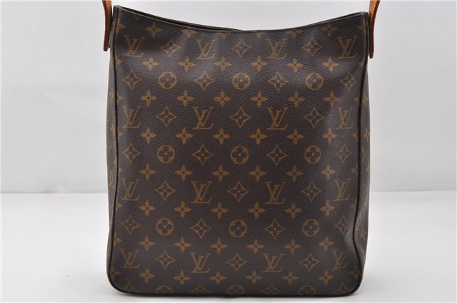 Authentic Louis Vuitton Monogram Looping GM Shoulder Bag M51145 LV 7809E