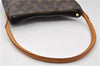 Authentic Louis Vuitton Monogram Looping GM Shoulder Bag M51145 LV 7809E