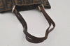 Authentic FENDI Vintage Zucca Shoulder Tote Bag Purse Nylon Leather Brown 7809I