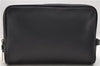 Authentic GUCCI Clutch Hand Bag Purse Leather Black 7810D