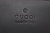 Authentic GUCCI Clutch Hand Bag Purse Leather Black 7810D