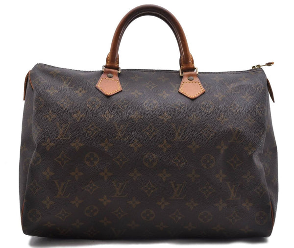 Authentic LOUIS VUITTON Monogram Speedy 35 Hand Bag M41524 LV 7812B