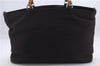 Authentic GUCCI Bamboo 2Way Shoulder Tote Bag Nylon Leather Brown 7812D