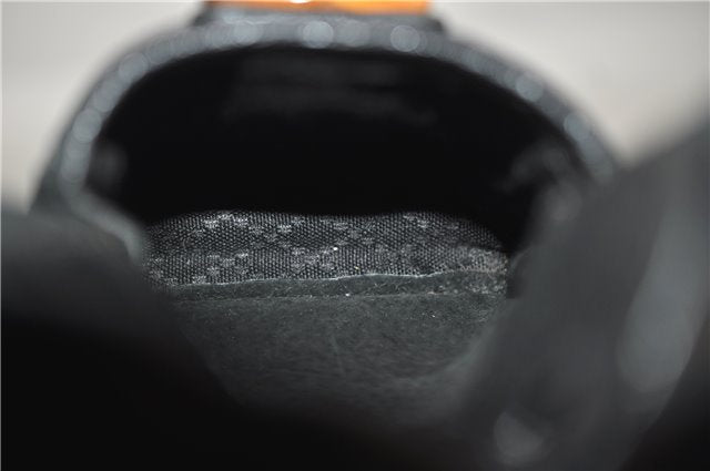 Authentic GUCCI Bamboo Backpack Suede Leather Black 7813D