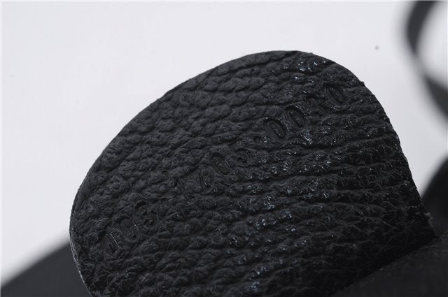 Authentic GUCCI Bamboo Backpack Suede Leather Black 7813D