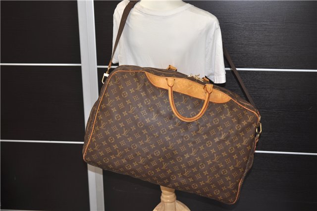 Authentic Louis Vuitton Monogram Alize 2 Poches 2 Way Travel Bag M41392 LV 7813E