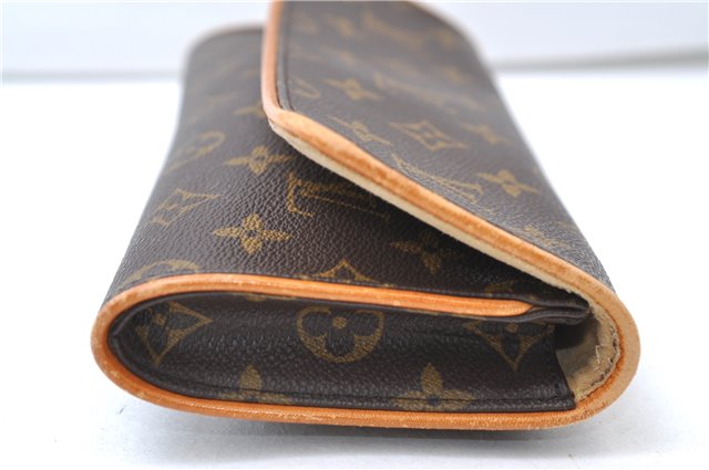 Authentic Louis Vuitton Monogram Pochette Twin GM Shoulder Bag M51852 LV 7814E