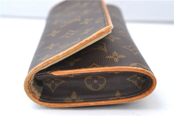 Authentic Louis Vuitton Monogram Pochette Twin GM Shoulder Bag M51852 LV 7814E
