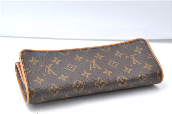 Authentic Louis Vuitton Monogram Pochette Twin GM Shoulder Bag M51852 LV 7814E