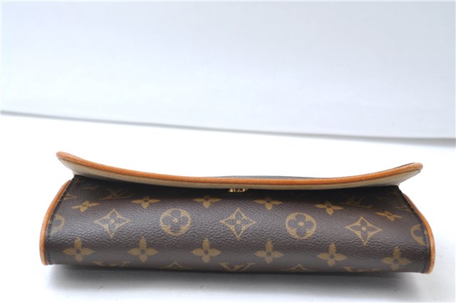 Authentic Louis Vuitton Monogram Pochette Twin GM Shoulder Bag M51852 LV 7814E
