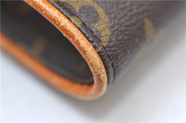 Authentic Louis Vuitton Monogram Pochette Twin GM Shoulder Bag M51852 LV 7814E