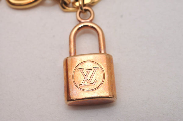 Authentic Louis Vuitton Chaine Kaleido V Bag Charm Gold Silver M67379 LV 7815I