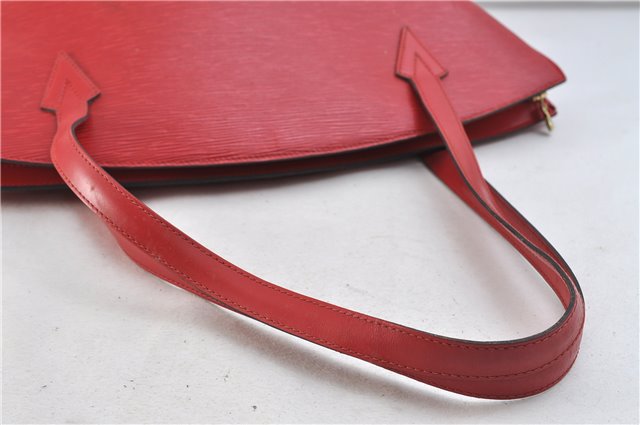 Auth LOUIS VUITTON Epi Saint Jacques Shopping Shoulder Bag Red M52267 LV 7818C