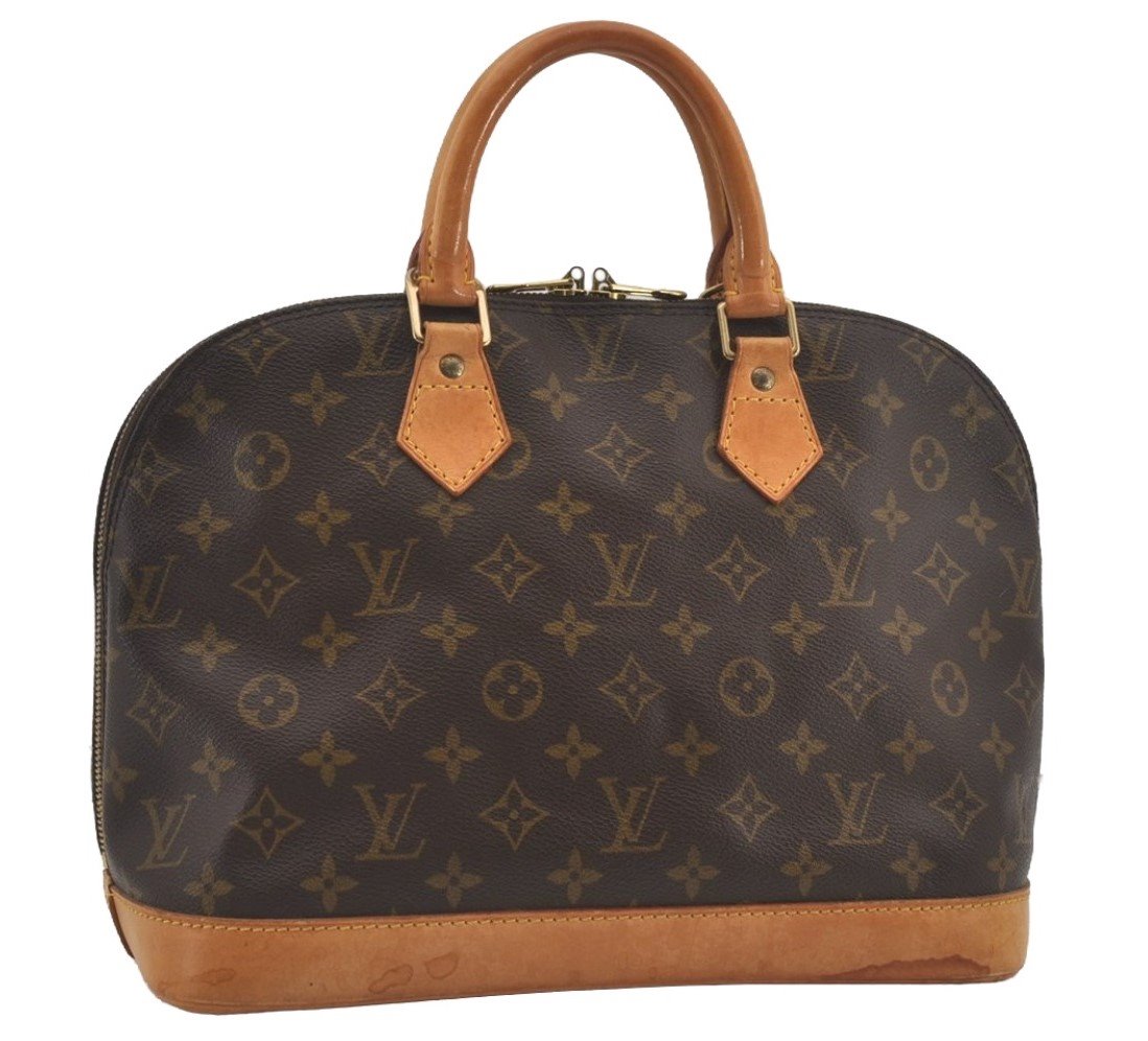 Authentic Louis Vuitton Monogram Alma Hand Bag Purse M51130 LV 7818I