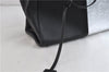 Authentic FENDI 3JOURS Leather Shoulder Tote Bag Black Silver 7819C