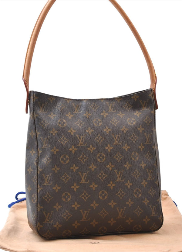 Authentic Louis Vuitton Monogram Looping GM Shoulder Bag M51145 LV 7819E
