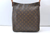 Authentic Louis Vuitton Monogram Looping GM Shoulder Bag M51145 LV 7819E