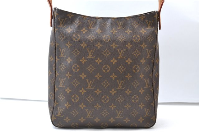 Authentic Louis Vuitton Monogram Looping GM Shoulder Bag M51145 LV 7819E