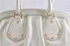 Authentic PRADA VIT DAINO Leather Nappa Shoulder Hand Bag BN1529 White 7819F