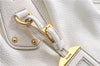 Authentic PRADA VIT DAINO Leather Nappa Shoulder Hand Bag BN1529 White 7819F