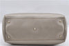 Authentic GUCCI Bamboo Shopper Medium 2Way Hand Bag Leather Metallic Beige 7821F