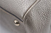 Authentic GUCCI Bamboo Shopper Medium 2Way Hand Bag Leather Metallic Beige 7821F