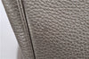 Authentic GUCCI Bamboo Shopper Medium 2Way Hand Bag Leather Metallic Beige 7821F