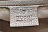 Authentic GUCCI Bamboo Shopper Medium 2Way Hand Bag Leather Metallic Beige 7821F