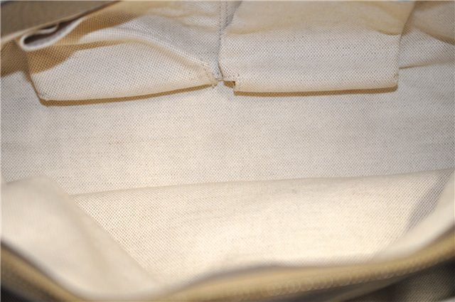 Authentic GUCCI Bamboo Shopper Medium 2Way Hand Bag Leather Metallic Beige 7821F