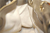Authentic GUCCI Bamboo Shopper Medium 2Way Hand Bag Leather Metallic Beige 7821F