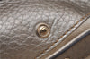 Authentic GUCCI Bamboo Shopper Medium 2Way Hand Bag Leather Metallic Beige 7821F
