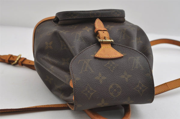 Authentic Louis Vuitton Monogram Montsouris PM Backpack M51137 LV 7821I