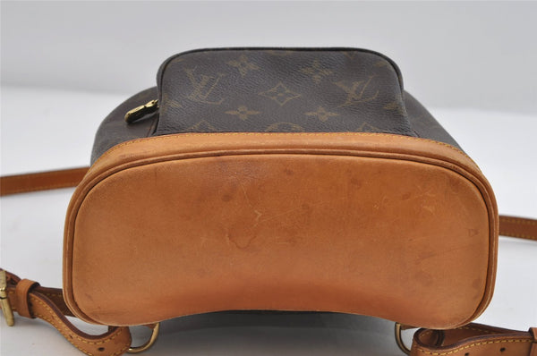 Authentic Louis Vuitton Monogram Montsouris PM Backpack M51137 LV 7821I