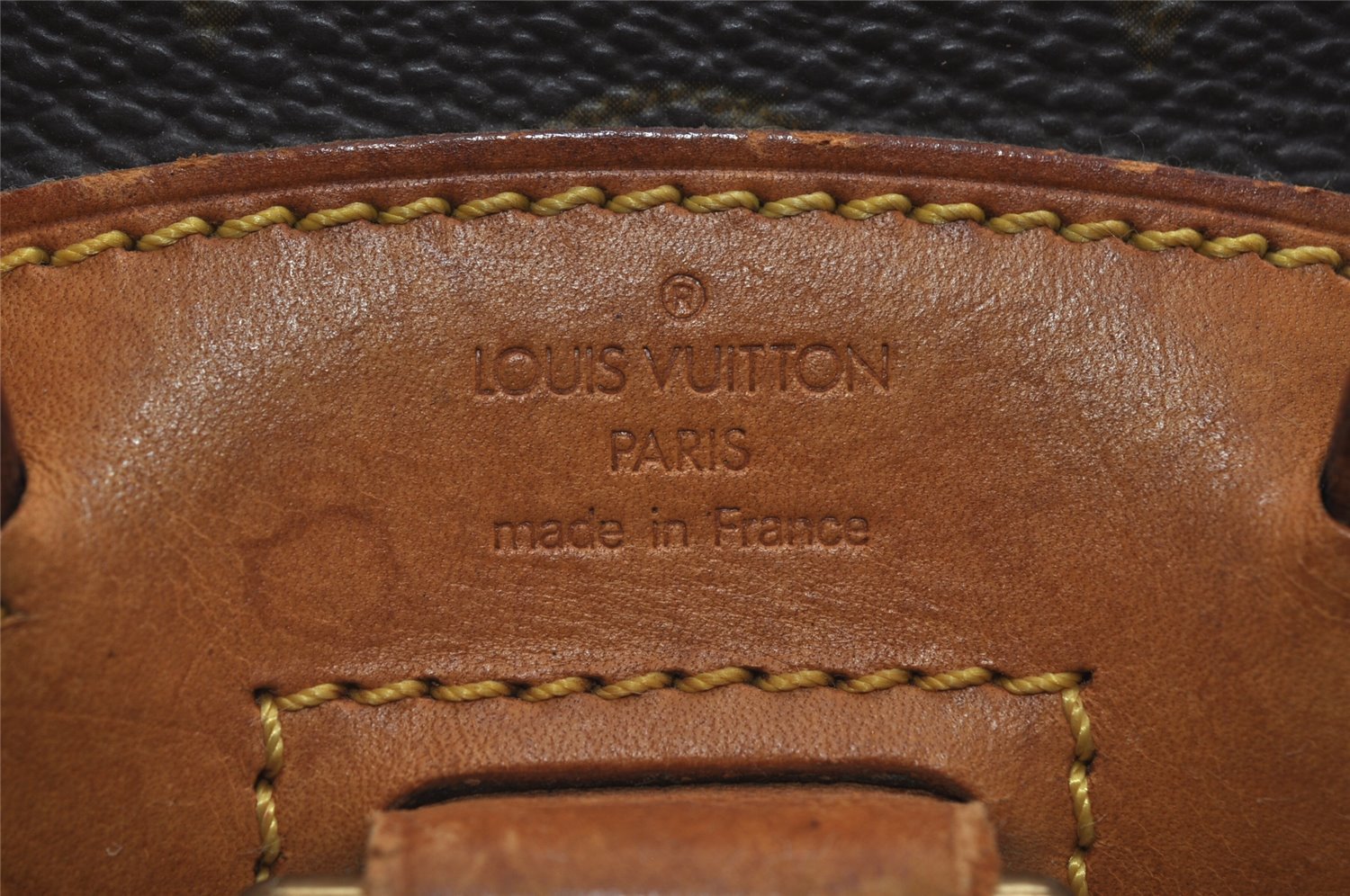 Authentic Louis Vuitton Monogram Montsouris PM Backpack M51137 LV 7821I