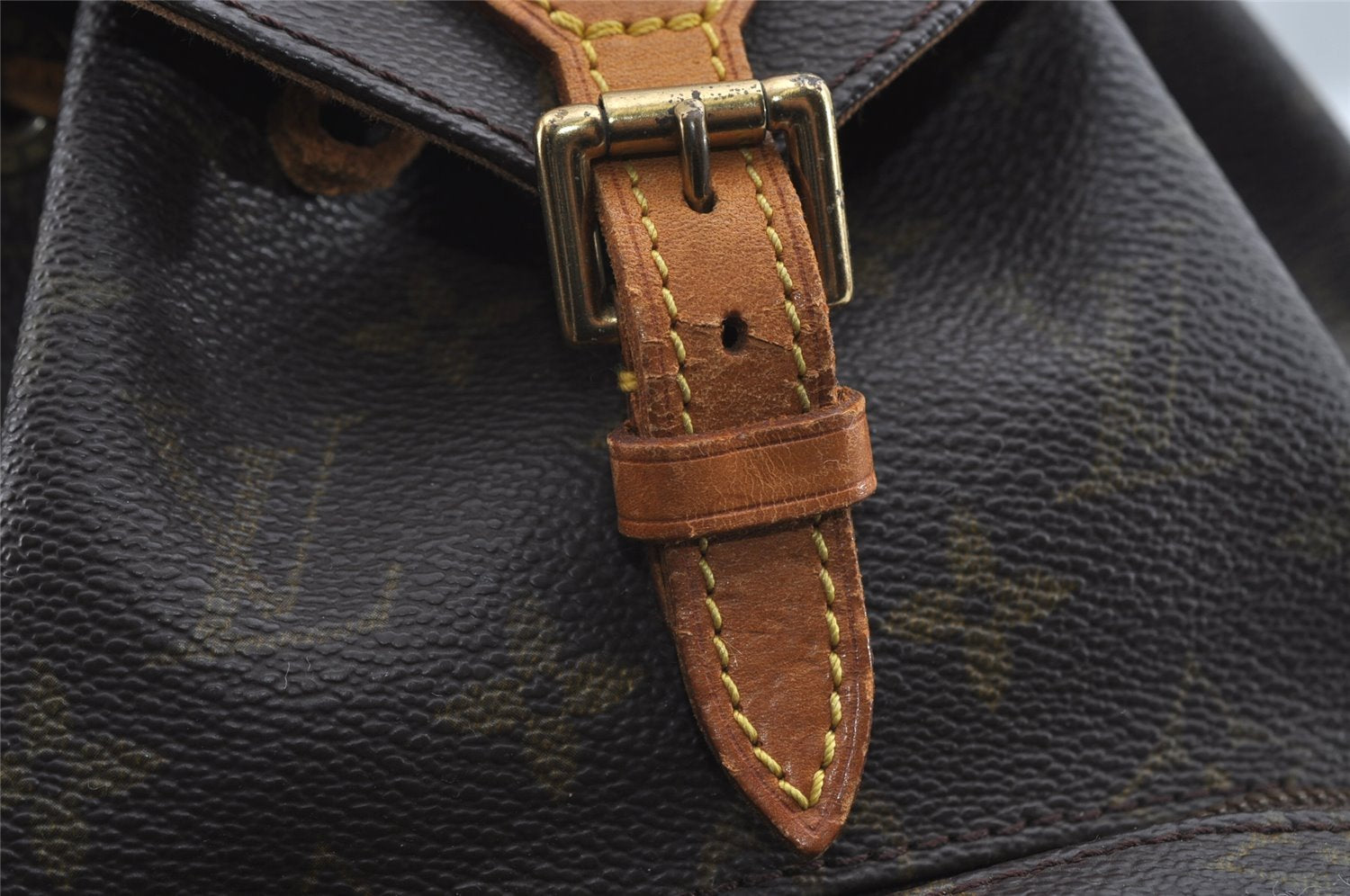 Authentic Louis Vuitton Monogram Montsouris PM Backpack M51137 LV 7821I