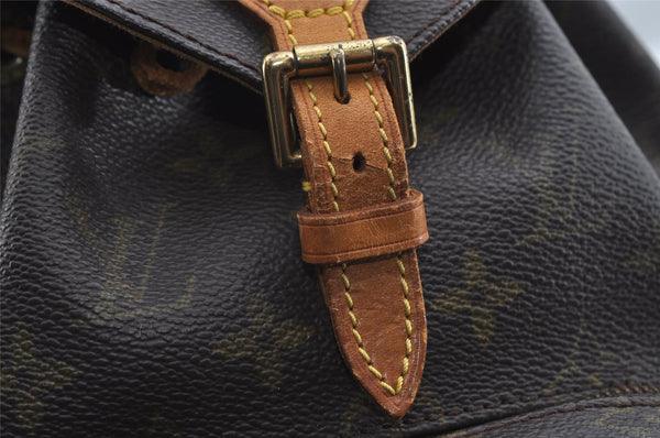 Authentic Louis Vuitton Monogram Montsouris PM Backpack M51137 LV 7821I