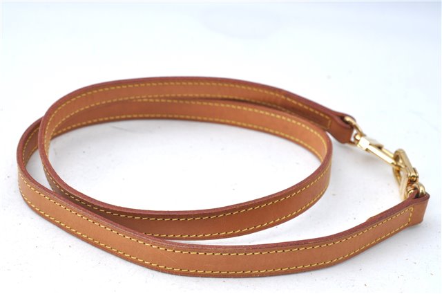 Authentic Louis Vuitton Leather Shoulder Strap Beige 39