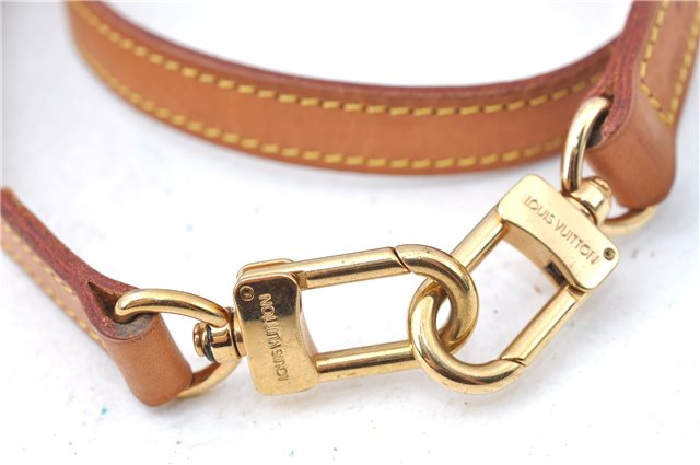 Authentic Louis Vuitton Leather Shoulder Strap Beige 39