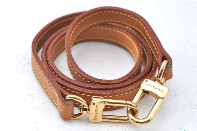 Authentic Louis Vuitton Leather Shoulder Strap Beige 39