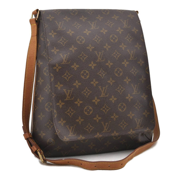 Authentic LOUIS VUITTON Monogram Musette Shoulder Cross Body Bag M51256 LV 7823C