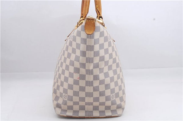 Authentic Louis Vuitton Damier Azur Saleya MM Shoulder Tote Bag N51185 LV 7823D