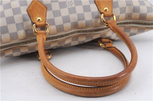 Authentic Louis Vuitton Damier Azur Saleya MM Shoulder Tote Bag N51185 LV 7823D