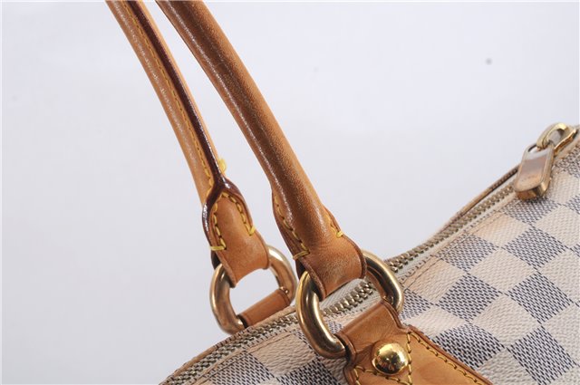 Authentic Louis Vuitton Damier Azur Saleya MM Shoulder Tote Bag N51185 LV 7823D