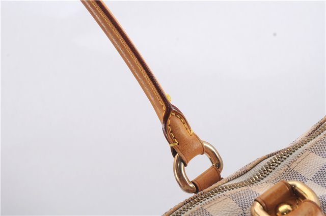 Authentic Louis Vuitton Damier Azur Saleya MM Shoulder Tote Bag N51185 LV 7823D