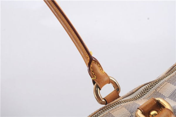 Authentic Louis Vuitton Damier Azur Saleya MM Shoulder Tote Bag N51185 LV 7823D