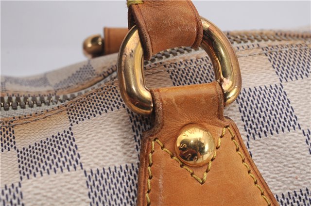 Authentic Louis Vuitton Damier Azur Saleya MM Shoulder Tote Bag N51185 LV 7823D