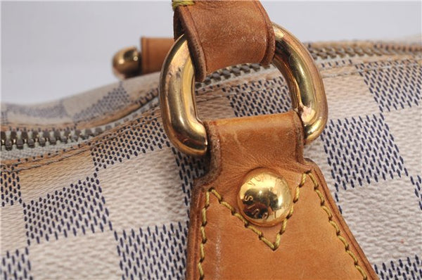 Authentic Louis Vuitton Damier Azur Saleya MM Shoulder Tote Bag N51185 LV 7823D