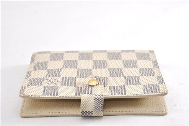 Authentic Louis Vuitton Damier Azur Agenda PM Notebook Cover R20706 LV 7823F